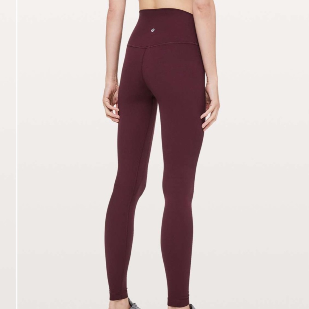 lululemon athletica High-Rise Maroon Leggings